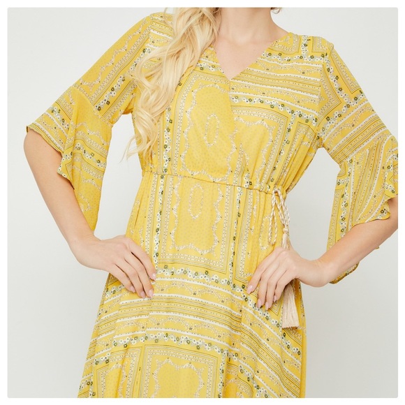 The Country Bohemian Vintage Style Dress - Picture 6 of 8